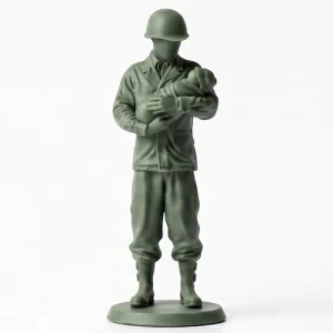 Minimalist WWII Soldier Figurine
