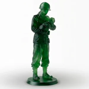 M1943 Fatherly Figure 100mm Emerald Green - Front View